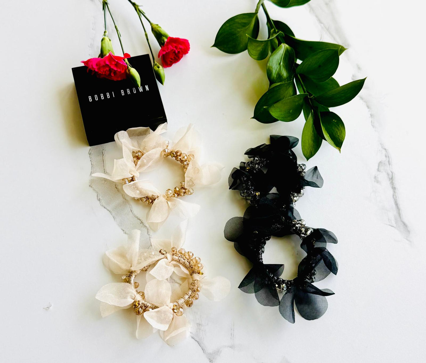 Beads hand made scrunchies